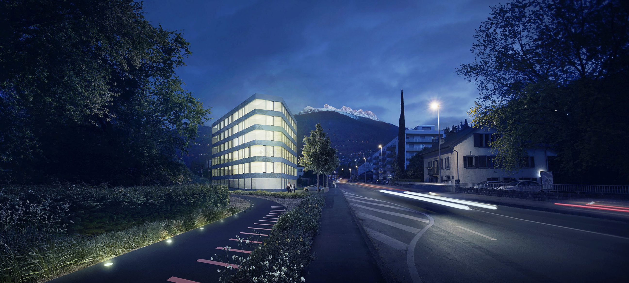 Mixed use building image