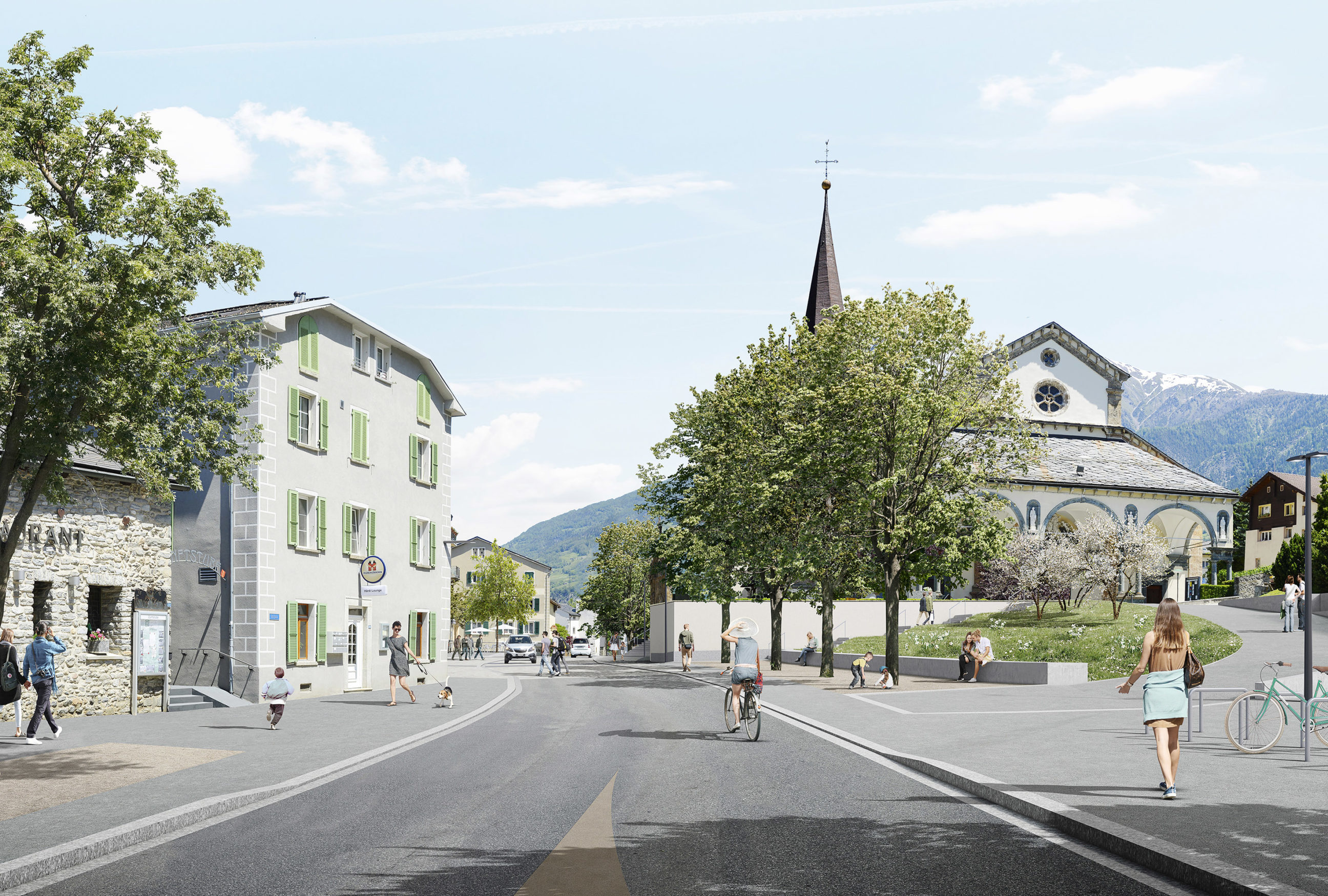 Crossing and village place image